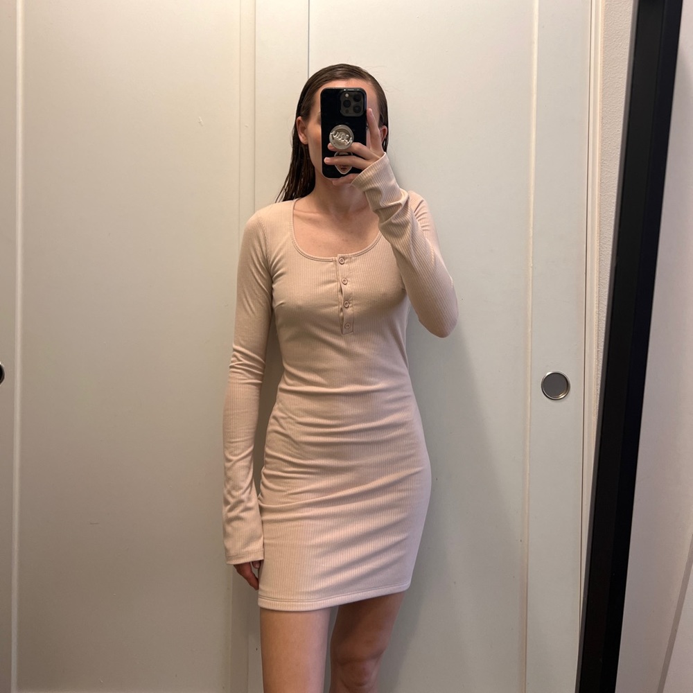 Shop Boyed Fitted Bodycon LongSleeve Dress